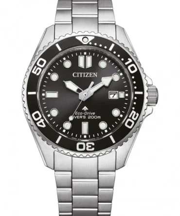Ρολόι Citizen Eco-Drive Diver 200M Μαύρο Καντράν BN0261-51E