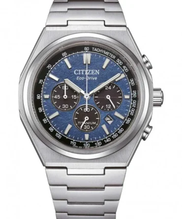 Ρολόι CITIZEN Titanium Eco-Drive Chronograph Blue Dial
