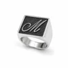 Monogram M Silver Ring 925 | Kanakis Jewels