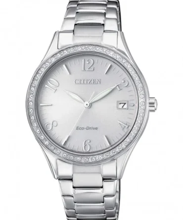 Ρολόι Γυναικείο Citizen Eco-Drive με Crystal Στεφάνη  EO1180-82A