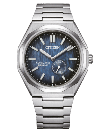 Ρολόι CITIZEN Automatic Titanium Integrated Bracelet Blue Dial NK5020-58M