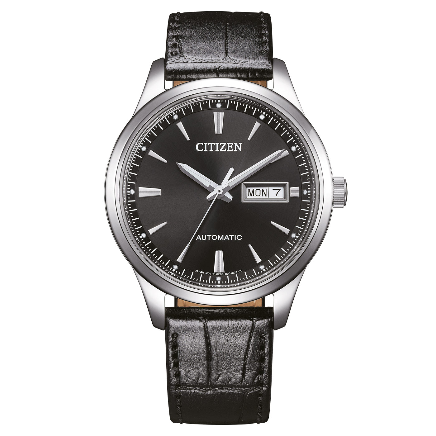 Ρολόι CITIZEN Automatic Μαύρο Δερμάτινο NY4058-01EE